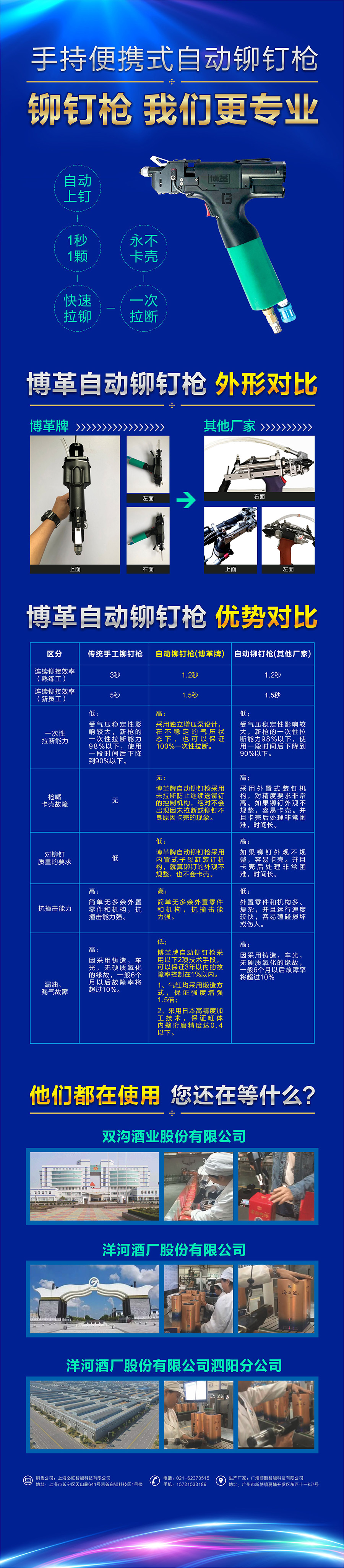 博革手持便攜式自動鉚釘槍優(yōu)勢對比圖