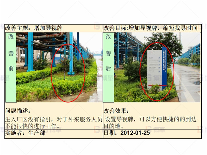 某化工廠生產(chǎn)區(qū)5S改善案例 整頓階段改善案例3